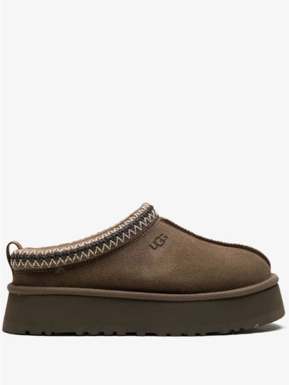 UGG Tazz Platform Slippers - Hickory, Size 8